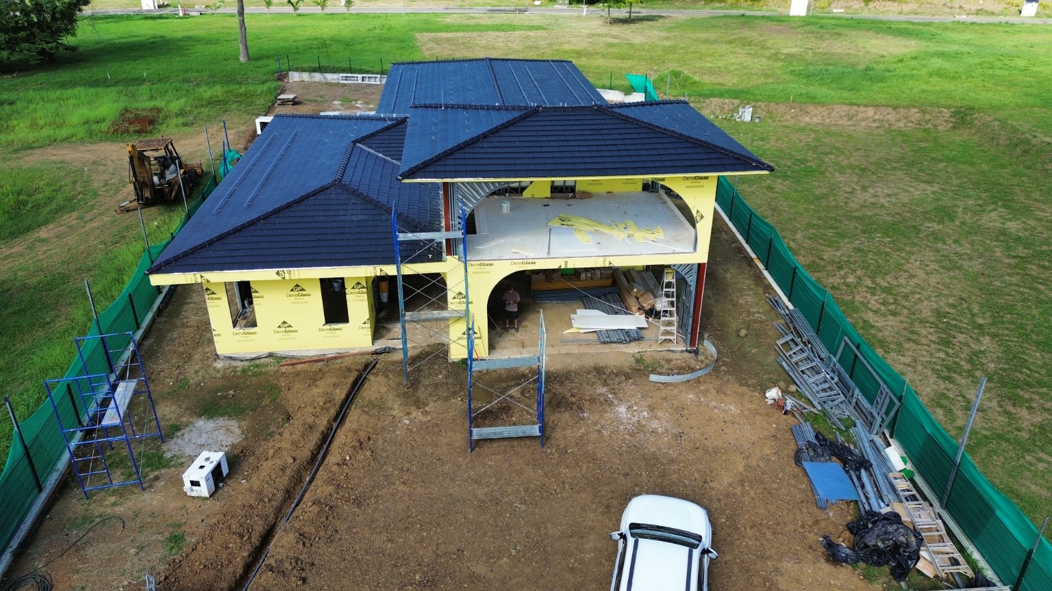 Villa Marina construction progress aerial photograph