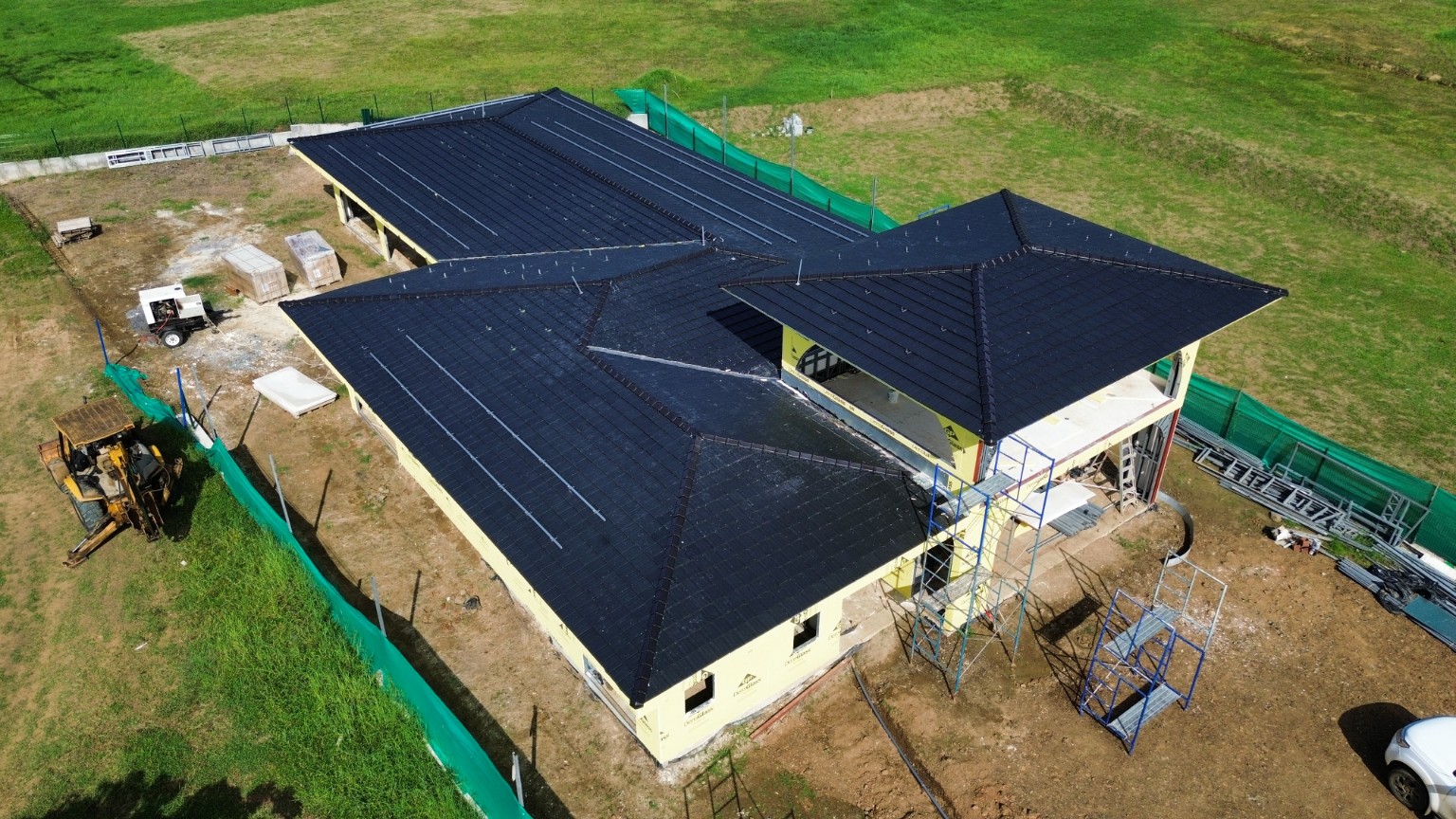 Villa Marina construction progress aerial photograph